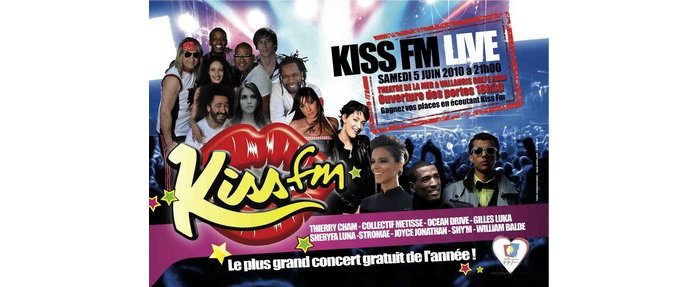 GOLFE JUAN : concert gratuit Kiss Fm live ! 