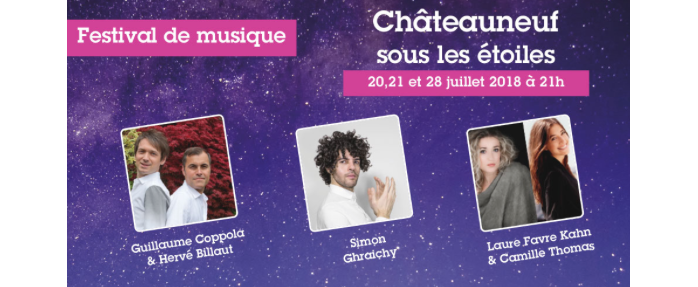 Festival Châteauneuf sous les étoiles : encore 3 concerts !