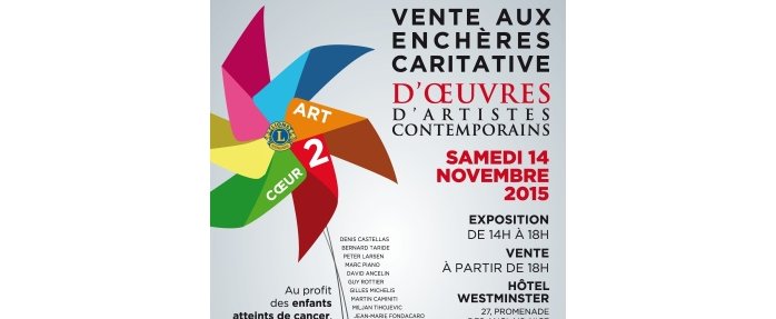 ART 2 CŒUR : Vente d'art caritative