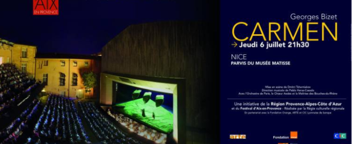 L'opéra Carmen en projection gratuite sur le parvis du Musée Matisse le 6 juillet à 21h30 !