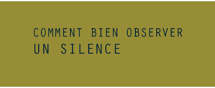 Demain partez à la découverte de l'exposition « Comment bien observer un silence » au CIAC de Carros