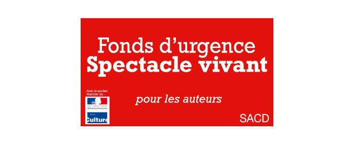 Nouveau Fonds d'urgence de la SACD pour les auteurs du spectacle vivant