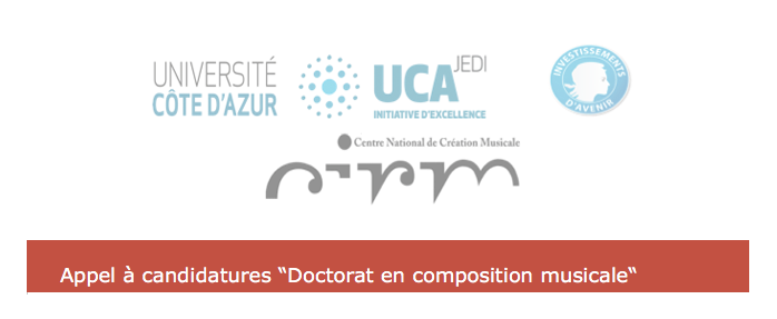 APPEL À CANDIDATURES – Doctorat International en Composition Musicale au CIRM 