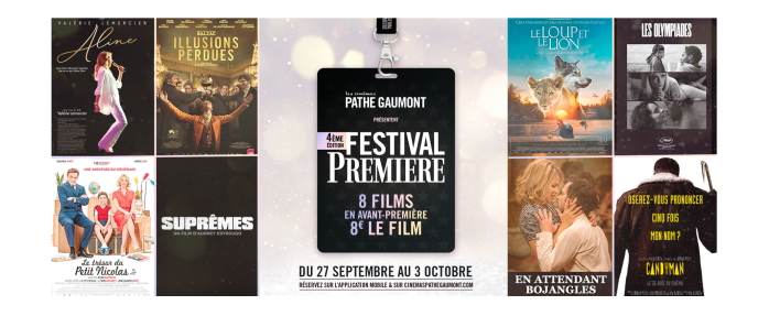 C'est bientôt le festival Première aux Cinémas Pathé Gare du Sud, Pathé Masséna et Pathé Lingostière