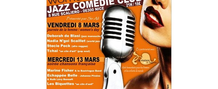 Women on stage au Nice Jazz Comedy Club