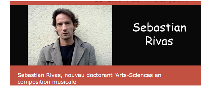 Le CIRM accueille son nouveau Doctorant : Sebastian Rivas