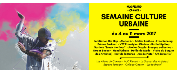 En ce moment c'est le Festival Culture Urbaine !