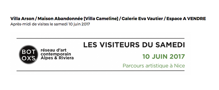 "Les Visiteurs du Samedi" votre parcours artistique préféré revient le 10 juin 2017