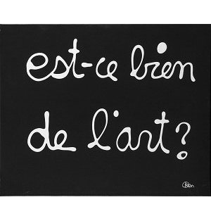 « L'important dans l'histoire de l'art, c'est l'histoire du nouveau ».