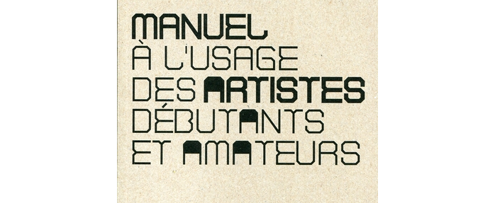 MANUEL A L'USAGE DES ARTISTES DEBUTANTS ET AMATEURS par Alexis Argyroglo