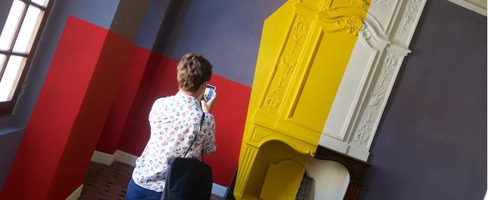 Château de Vence : poésie géométrique et colorée avec Georges Rousse