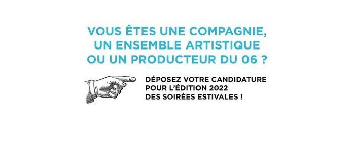 Soirées Estivales 2022 : appel à candidatures !