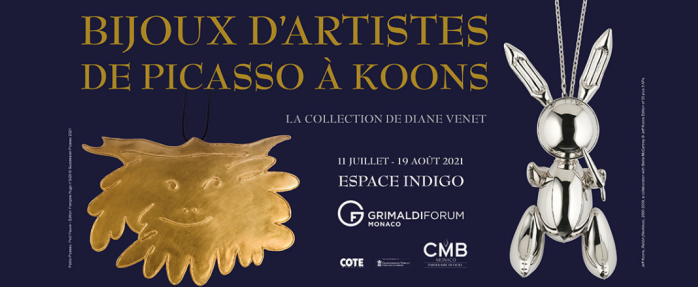 « Bijoux d'artistes de Picasso à Koons la collection de Diane Venet » à découvrir au Grimaldi Forum