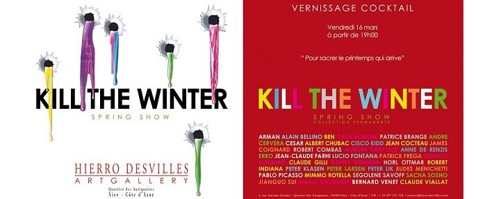 Nice :"Kill the Winter" pour sacrer le printemps à la galerie Hierro Desvilles