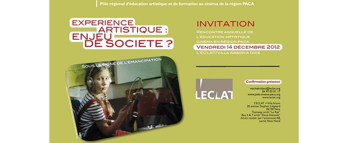 Rencontre annuelle de l'éducation artistique cinéma en région PACA